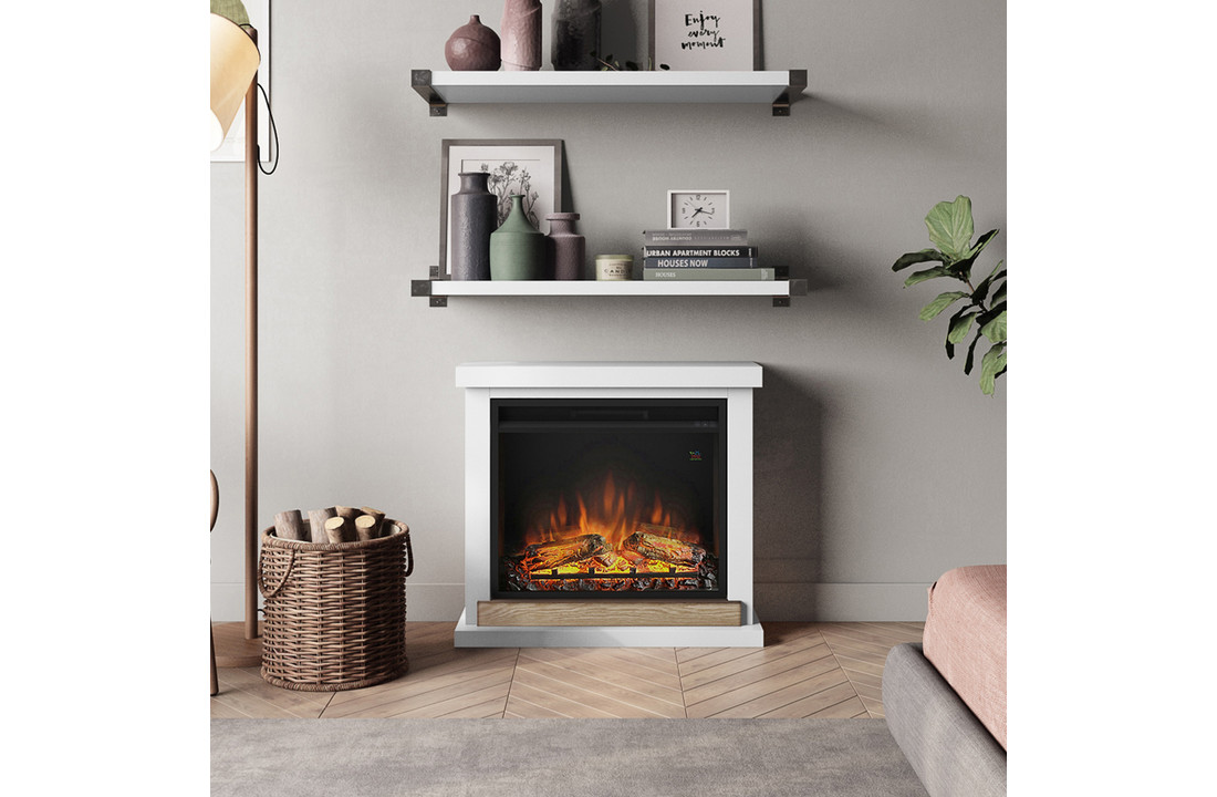 TAGU Hagen Pure White met elektrische haard