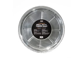Smokin’ Flavours Aluminium druippan rond wegwerp 5 stuks 33 cm