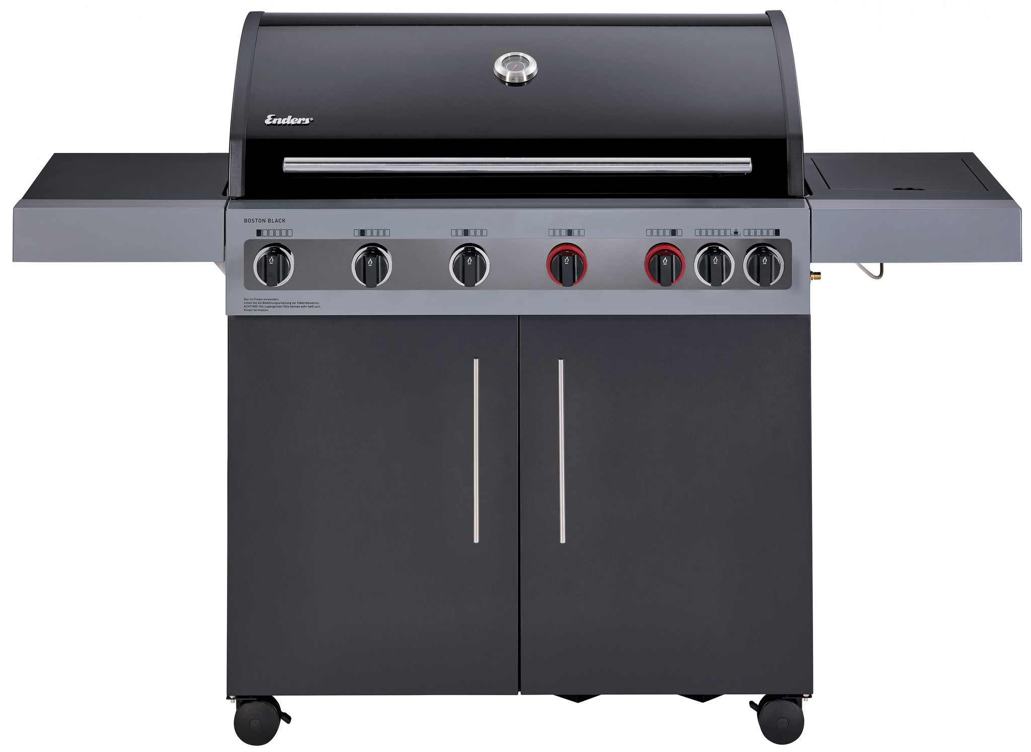 Gasgrill 'boston Black 6 Kr Turbo' 6 Brenner Enders Boston Black 6 KR Turbo Gas barbecue - BBQtime.nl