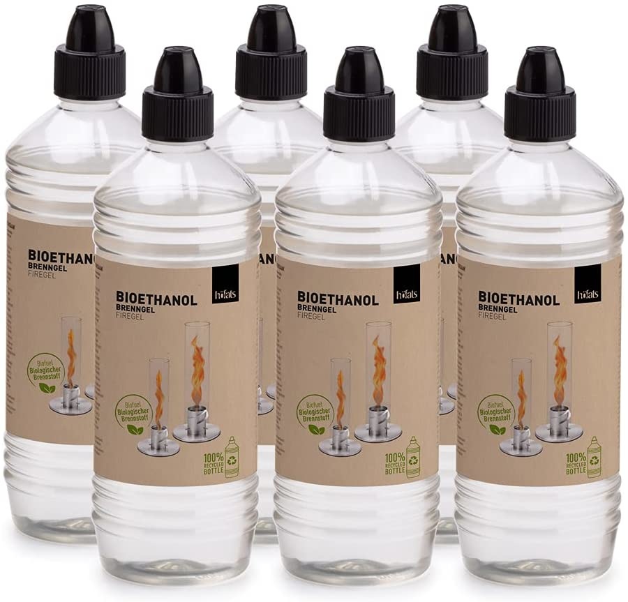 Höfats Spin Bio-Ethanol fles 1 liter set van 6 Stuks