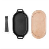 Ooni Sizzler Gietijzeren Pan met onderzetter