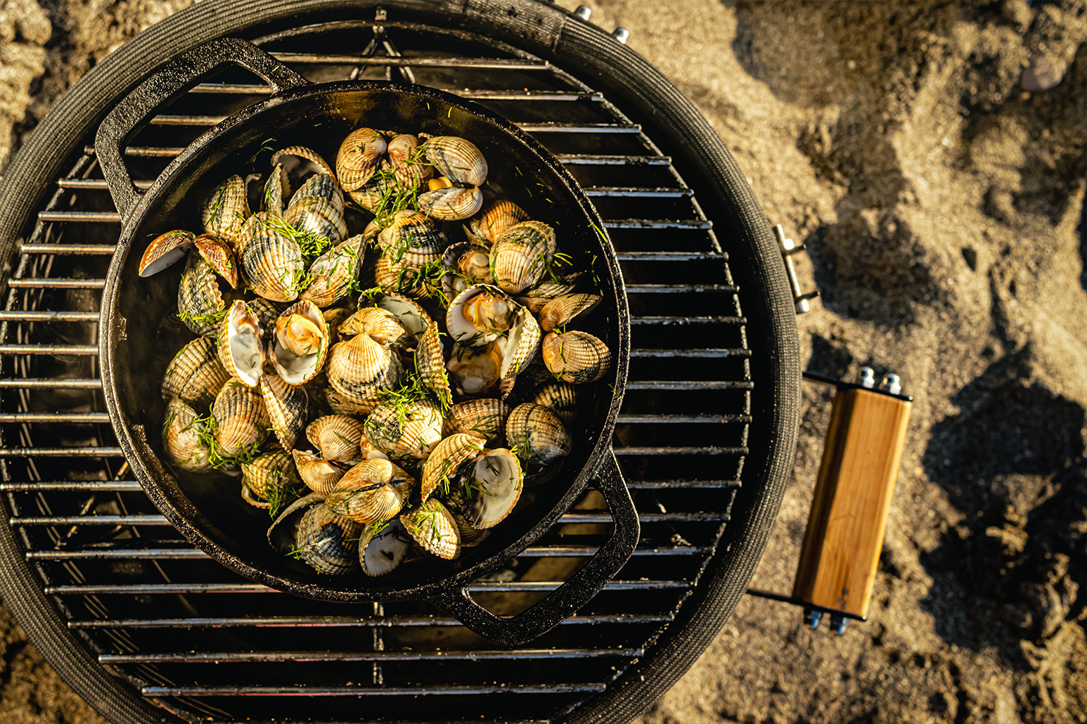 The Windmill BBQ Pan met deksel L