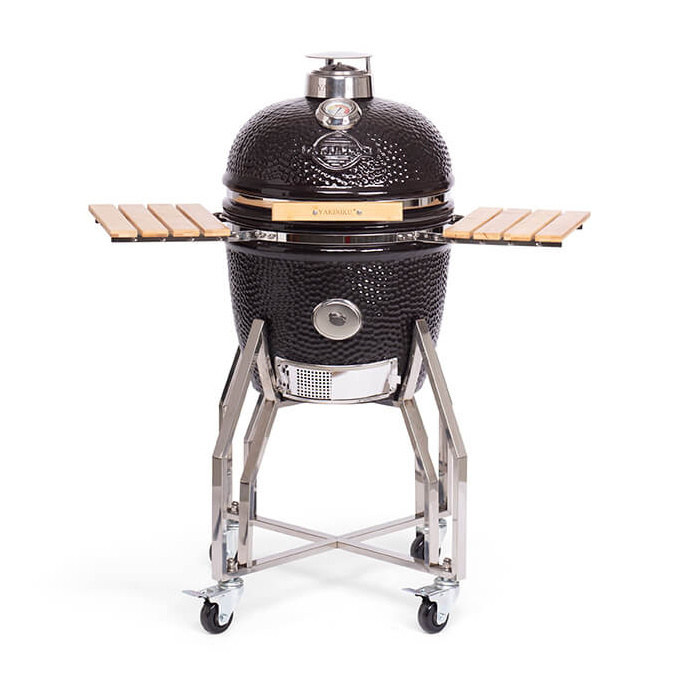 Yakiniku 16'' kamado Medium met onderstel en zijtafels