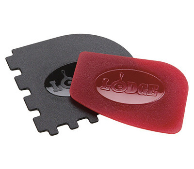 Lodge Gietijzerenpan schraper-set 2 stuks