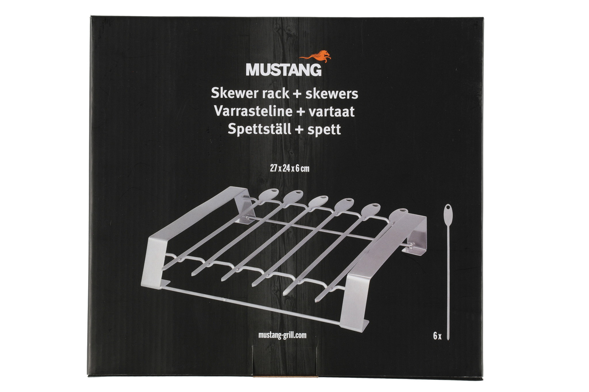 Mustang Spiesenrek met 6 spiesen