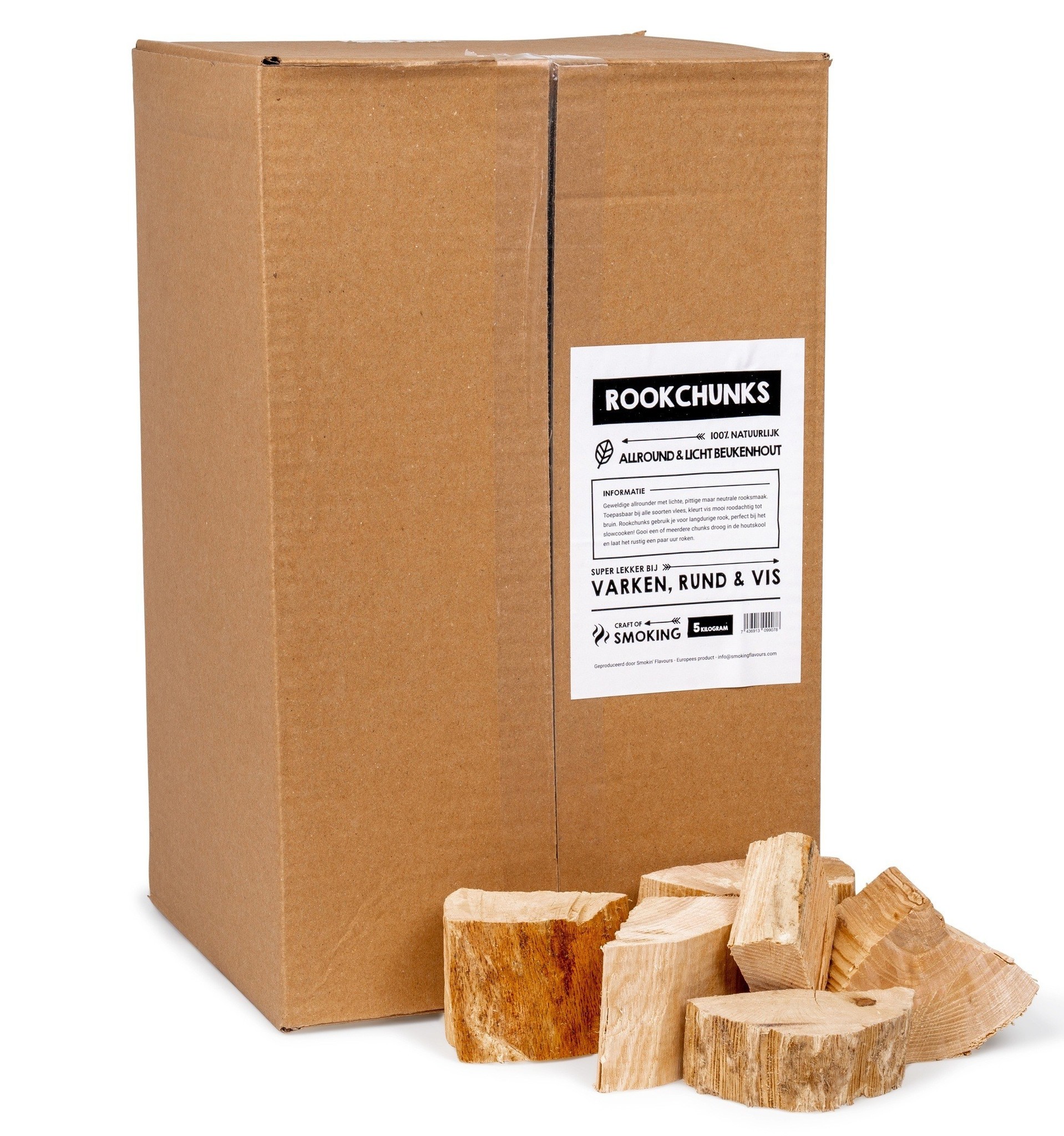 Smokin’ Flavours Rookchunks beuk 5kg