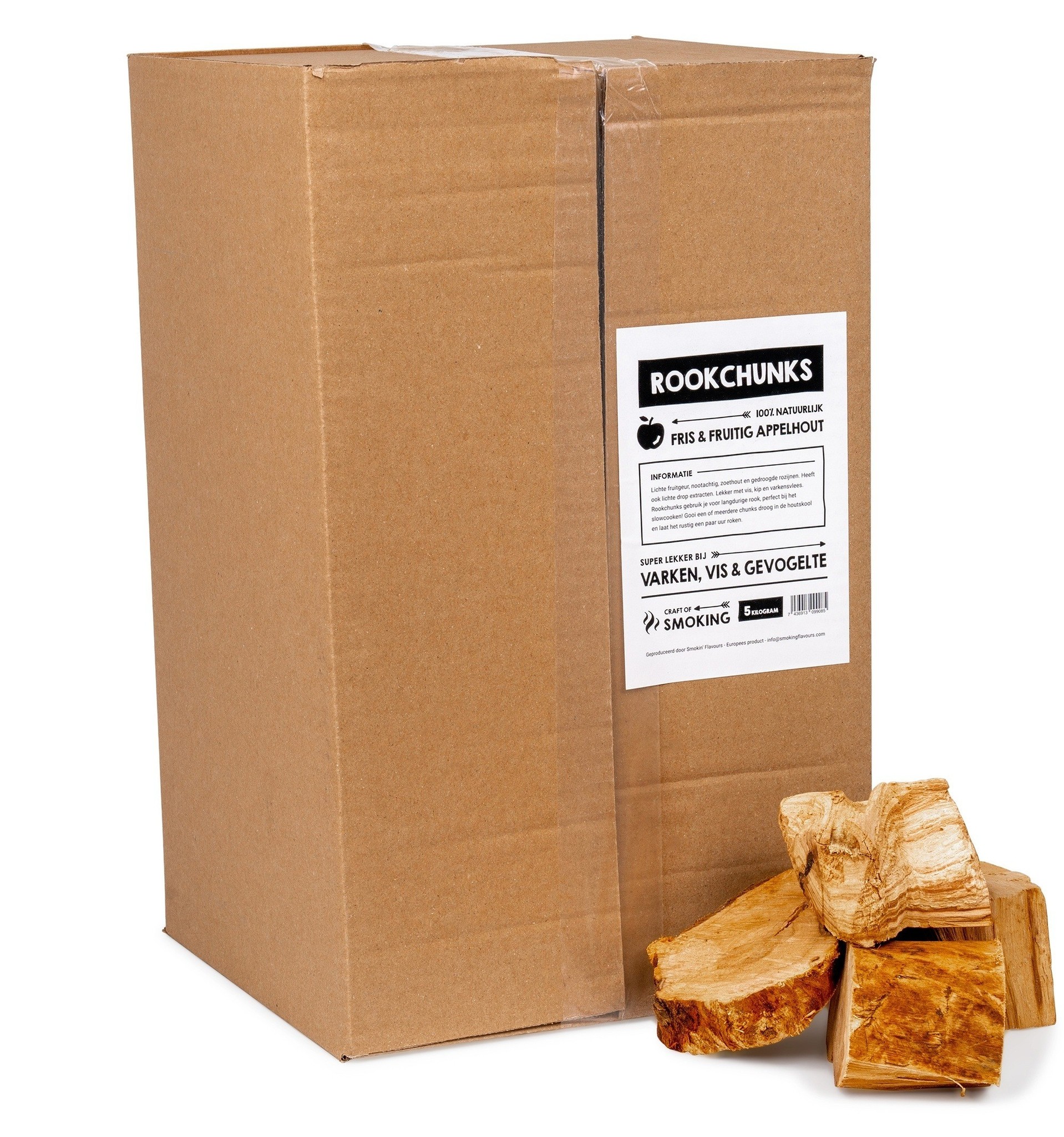 Smokin’ Flavours Rookchunks appel 5kg