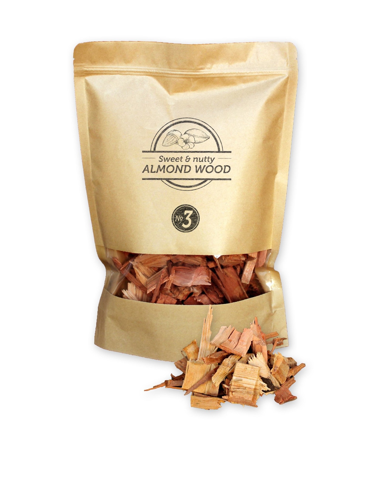 Smokey Olive Wood Amandel Rookchips Nº3 1700 ml