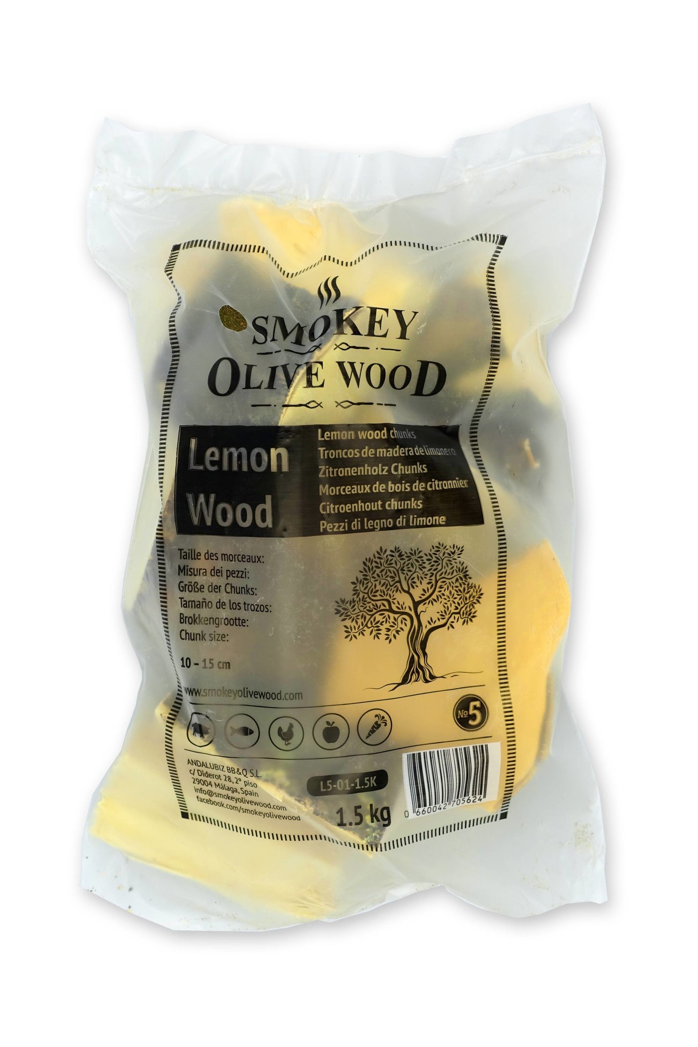 Smokey Olive Wood Citroen chunks Nº5 1,5 kg