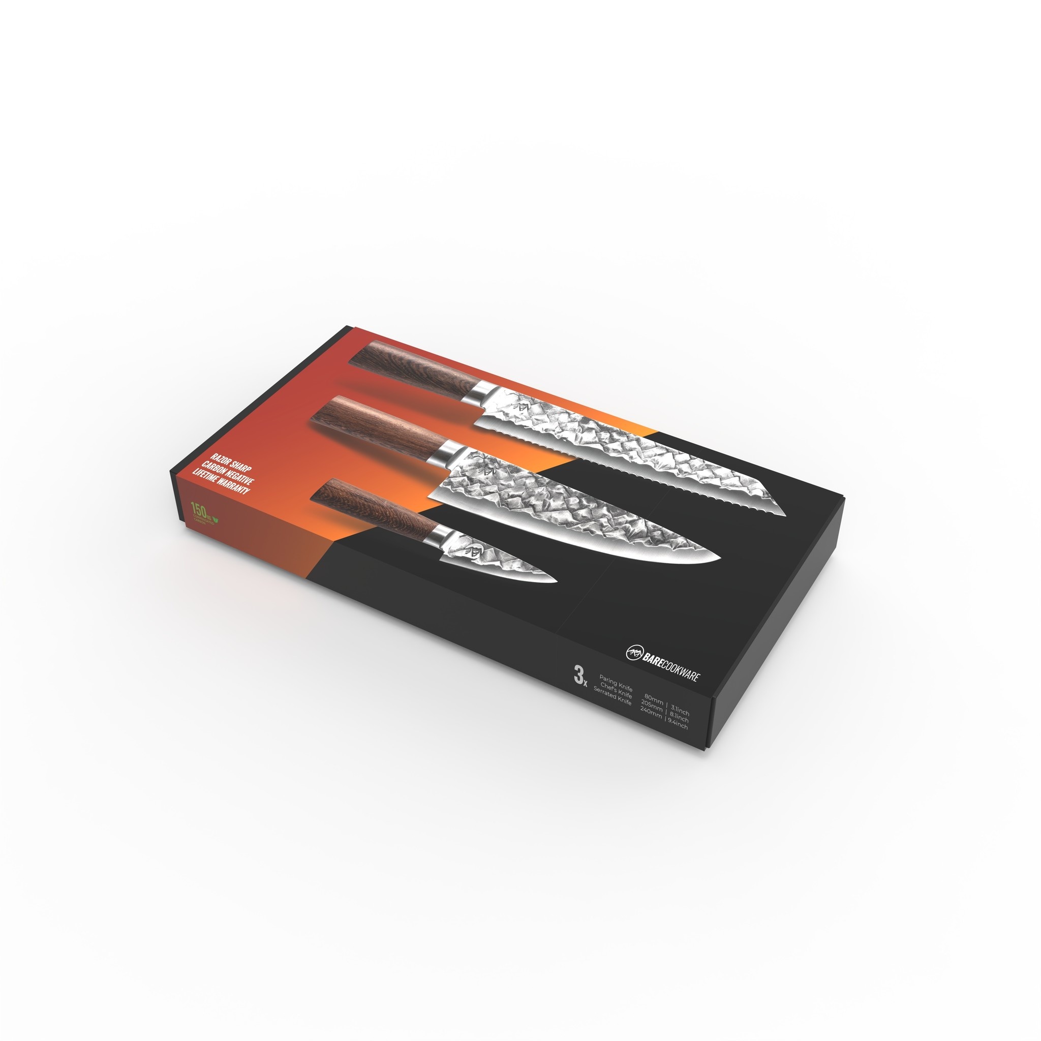 BARE Cookware 3 Delige Set - Western