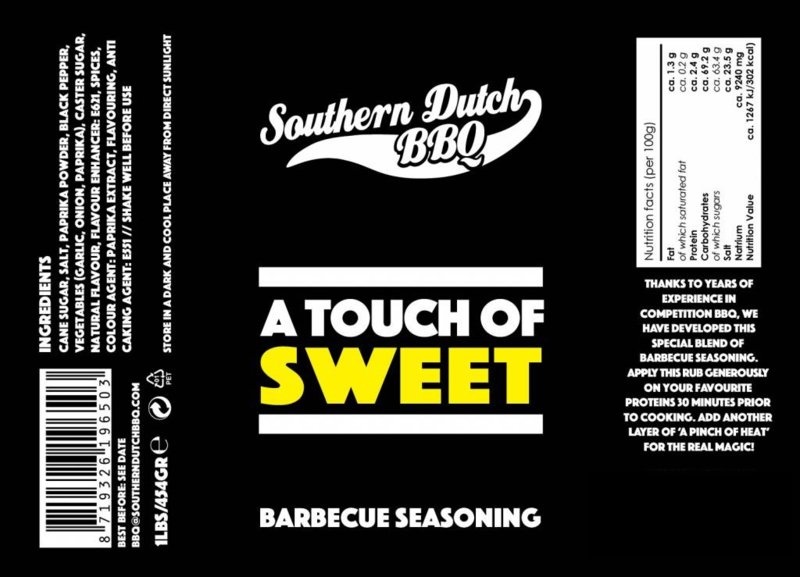 Southern Dutch BBQ 'A Touch Of Sweet - 454 Gram