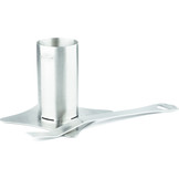 Napoleon RVS gevogeltehouder met afneembaar handvat en flessenopener