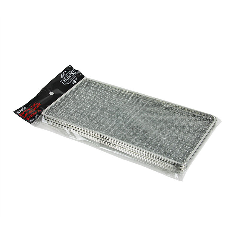 Yakiniku Rechthoekige Shichirin wegwerp Rooster - 10 stuks