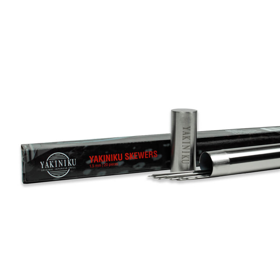 Yakiniku BBQ Spiesen 1,5 mm in Opbergkoker - 20 stuks