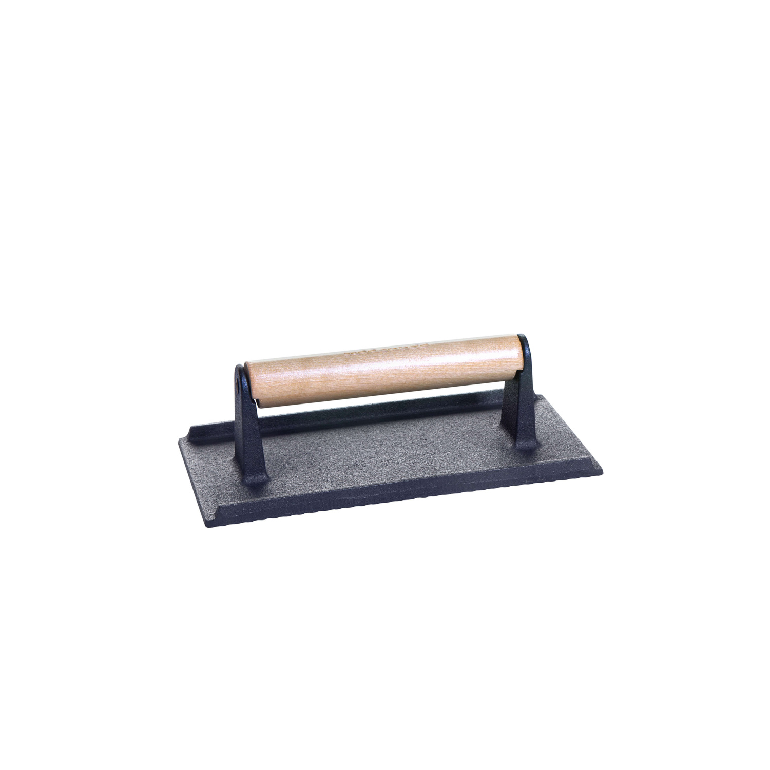 ALL'GRILL Gietijzeren vlees- en burgerpers met houten handvat 21 x 11 x 7 cm