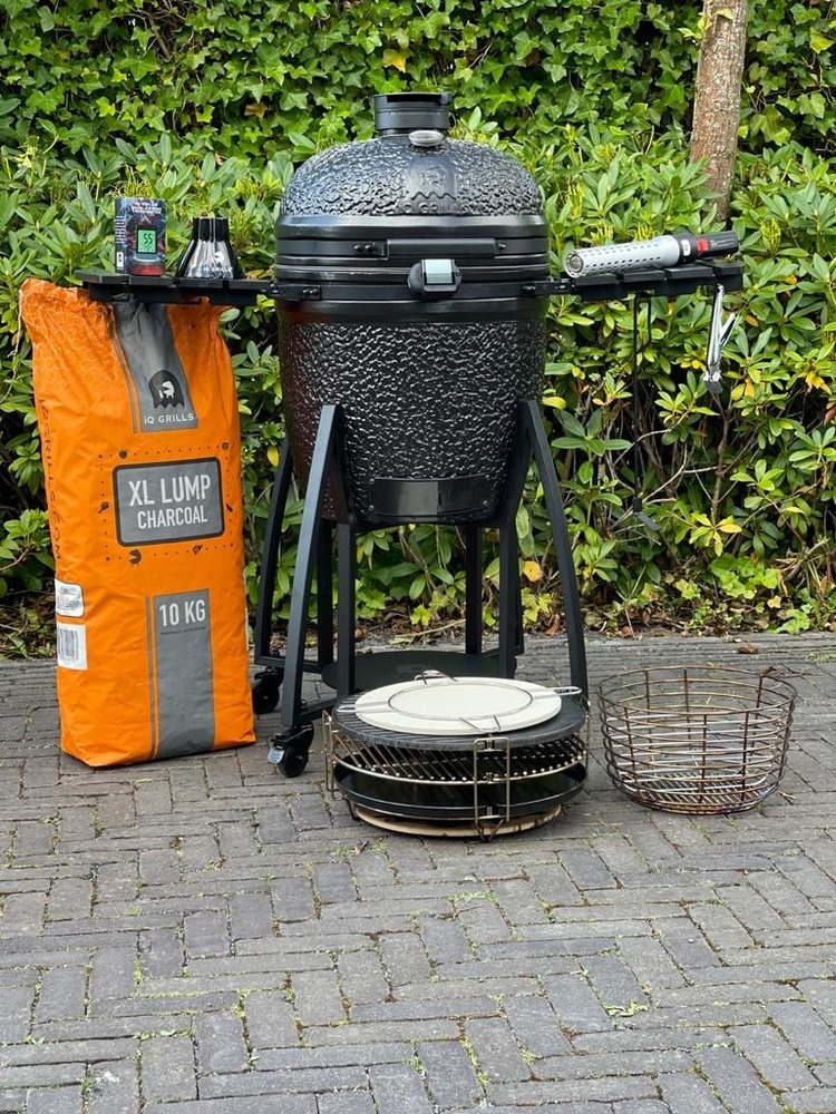 iQ Grills kamado Classic 21 inch Compleet Pirate Black