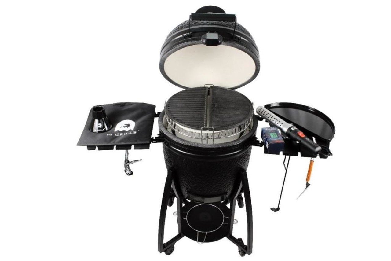 iQ Grills kamado Classic 21 inch Compleet Pirate Black