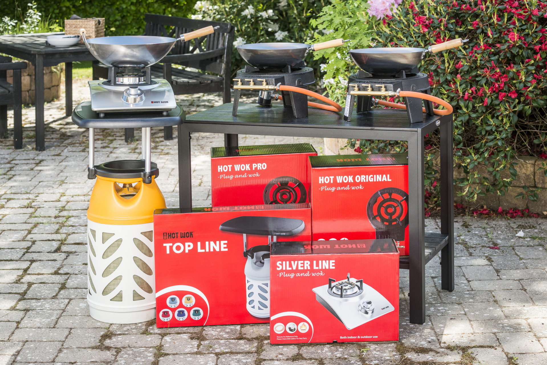 Hot wok Platte ring voor normale pannen 7 kW