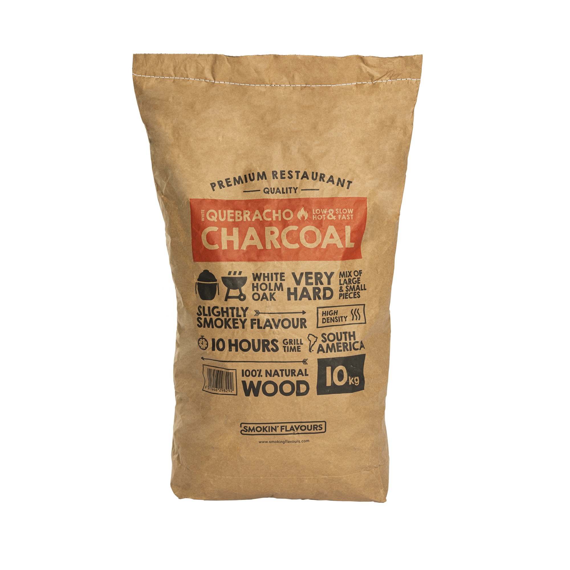 Smokin’ Flavours Quebracho houtskool 10 KG