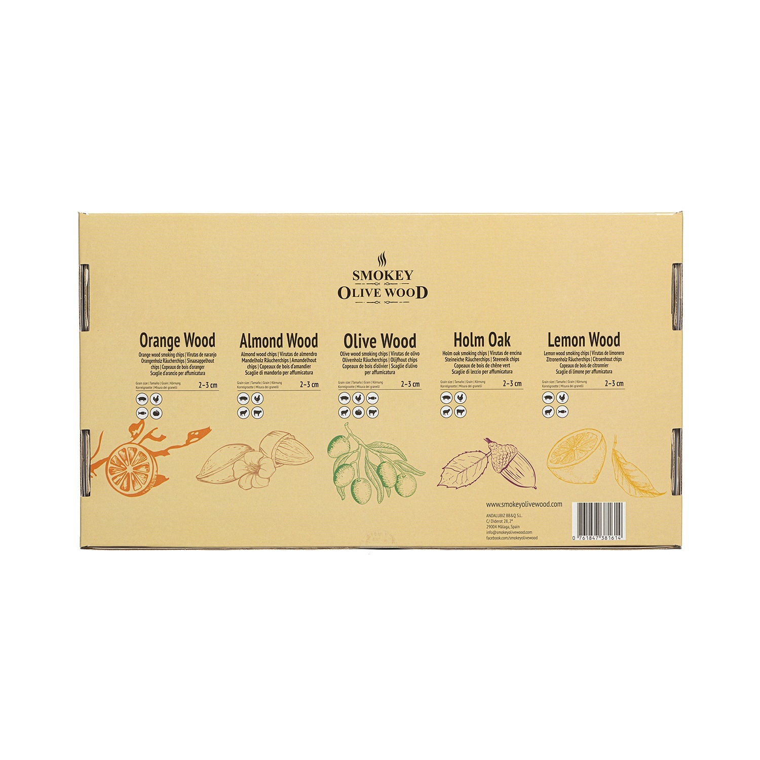 Smokey Olive Wood Gifbox Nº3 5x 500ml