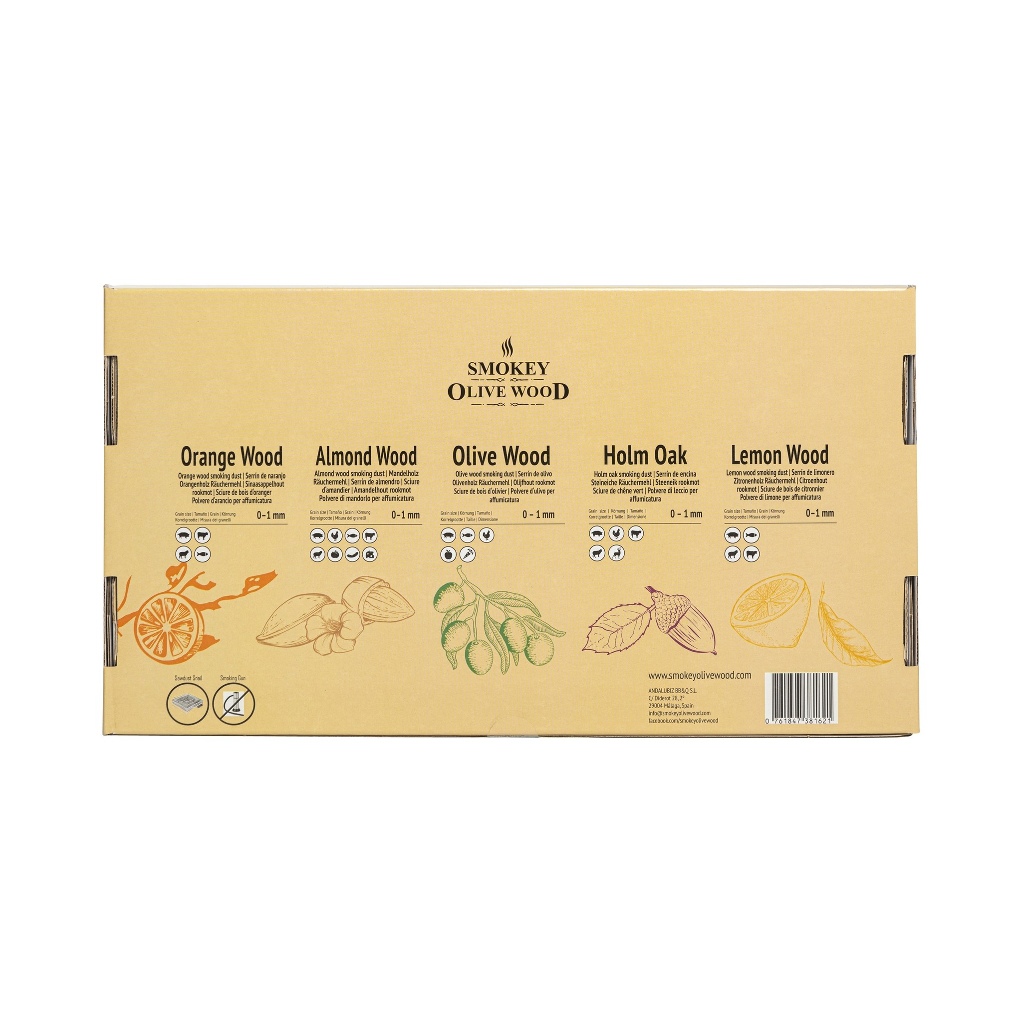 Smokey Olive Wood Gifbox Nº1 5x 300ml