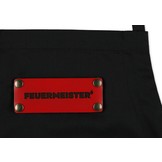 FEUERMEISTER Premium Textiel schort met twee zakken en leren embleem
