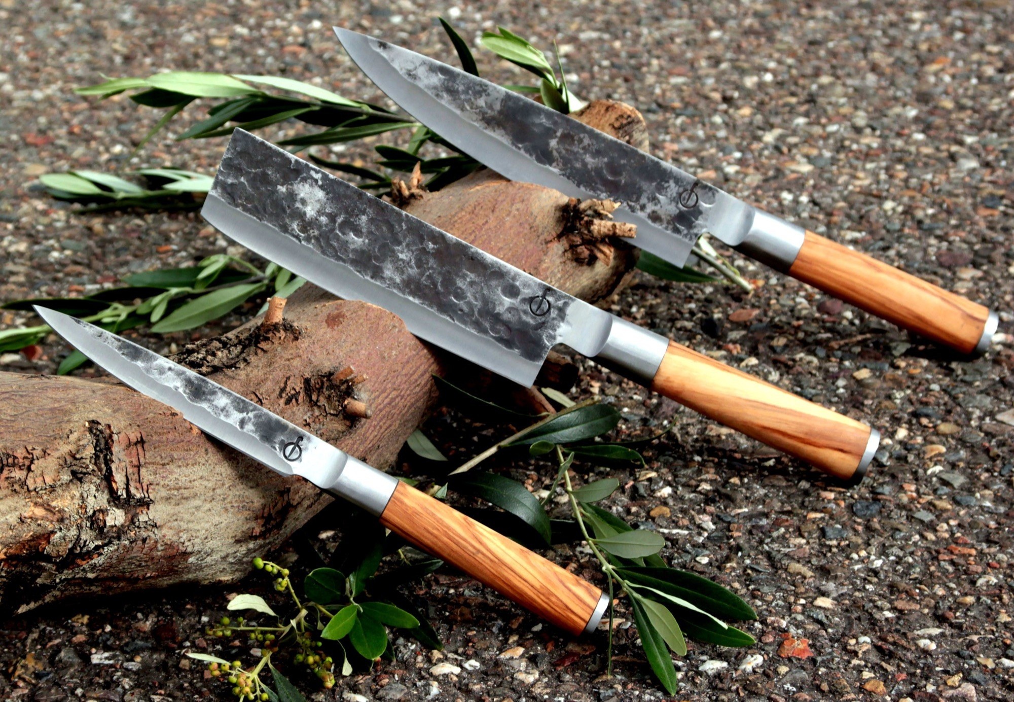 Forged Olive 3-delige messenset