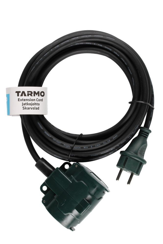 Tarmo Verlengsnoer 2-weg 5 m 3 x 1,5 IP44