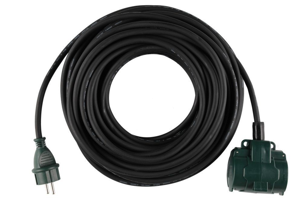Tarmo Verlengsnoer 2-weg 20 m 3 x 1,5 IP44