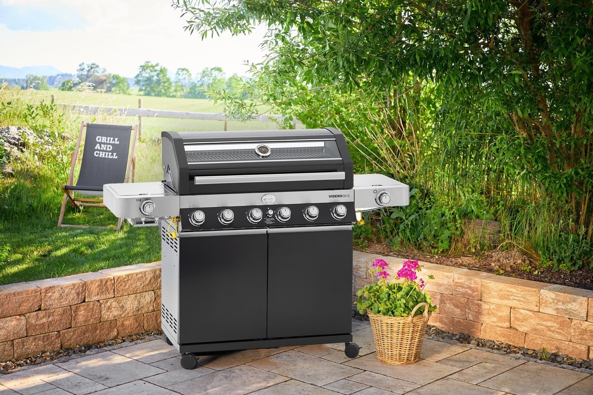 Rösle Gas Barbecue Videro G6-S Vario+ zwart met infraroodbrander