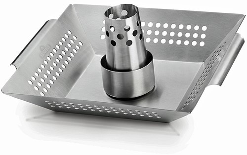 Napoleon RVS gevogeltehouder en wok