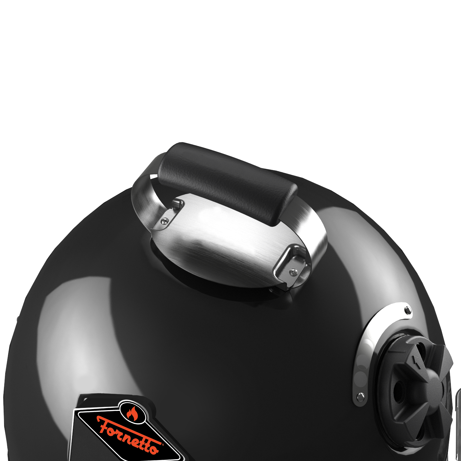 Fornetto Razzo Pro Black 18'' Bullet Smoker met wielen