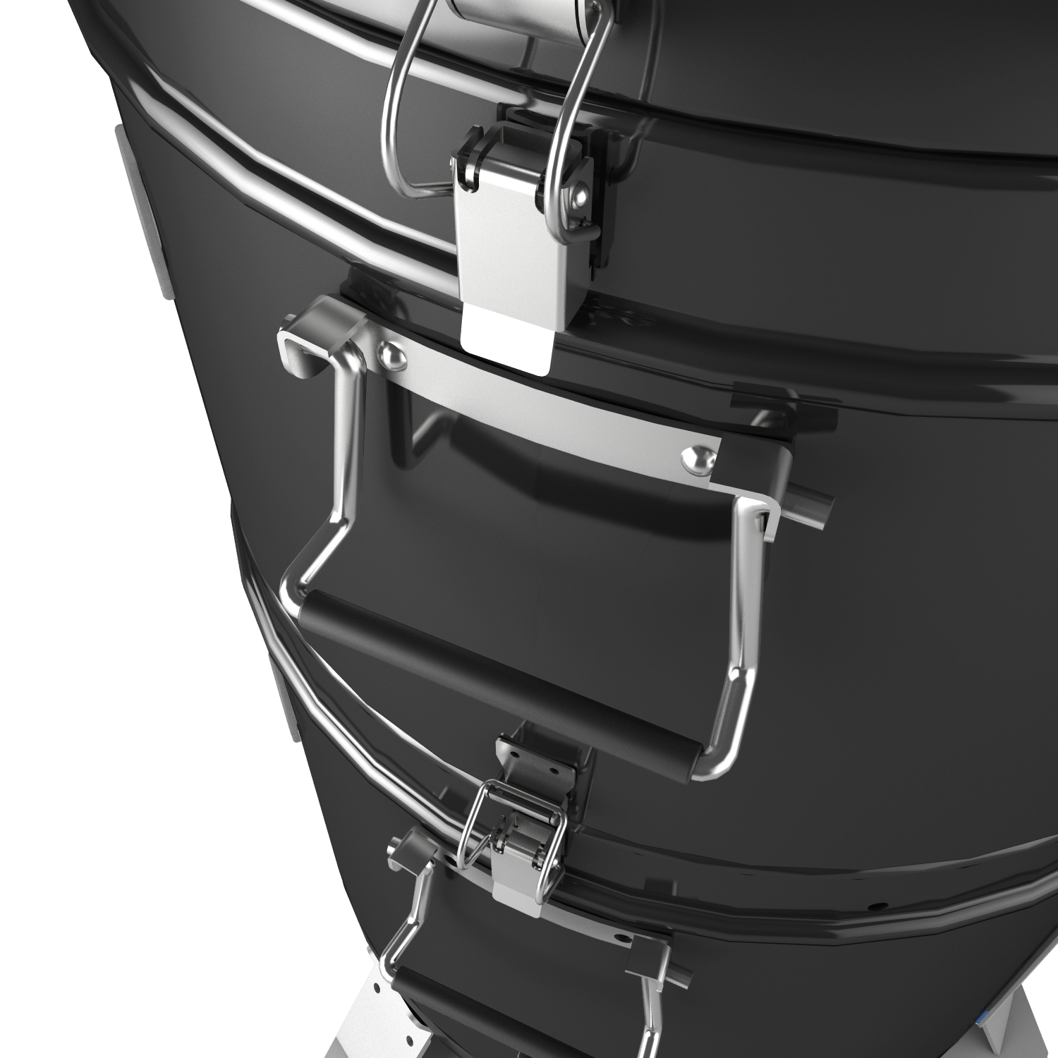 Fornetto Razzo Pro Black 18'' Bullet Smoker met wielen