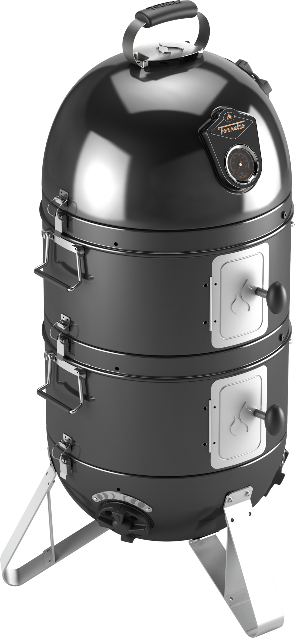 Fornetto Razzo Black 18'' Bullet Smoker