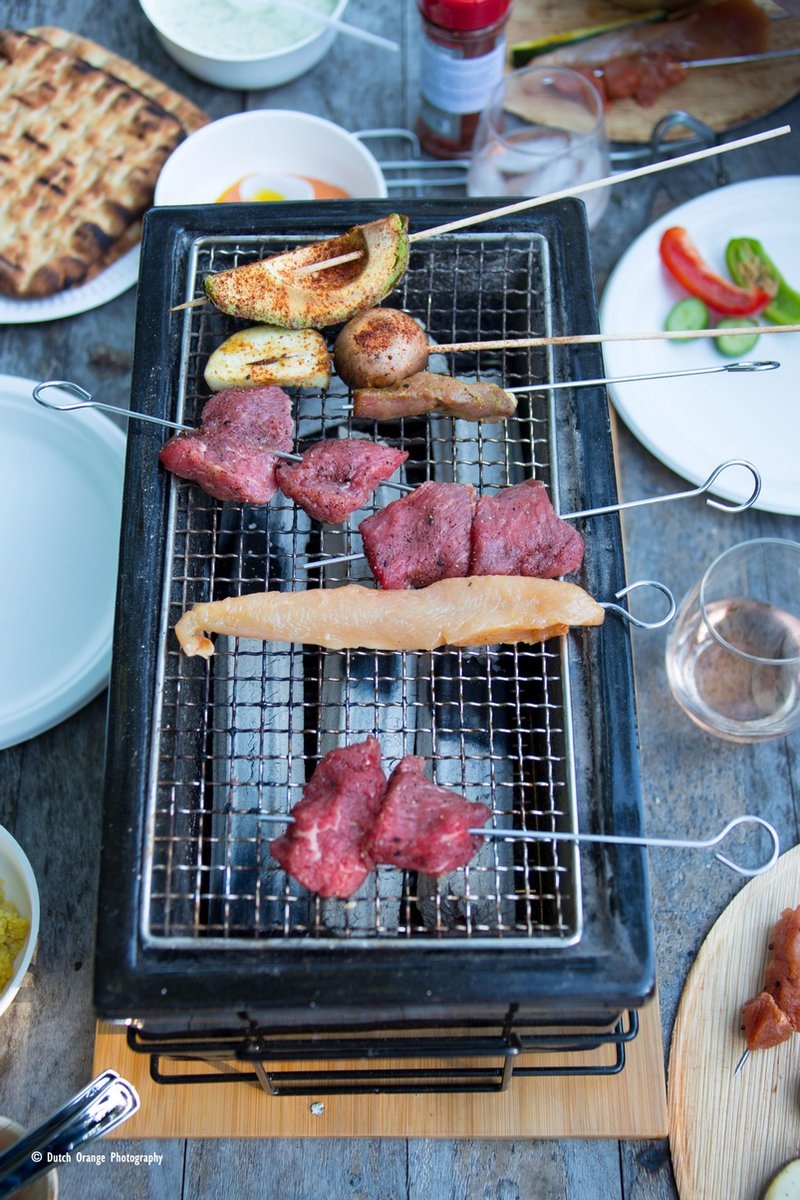 BBQ Flavour Shichirin tafelgrill op houtskool