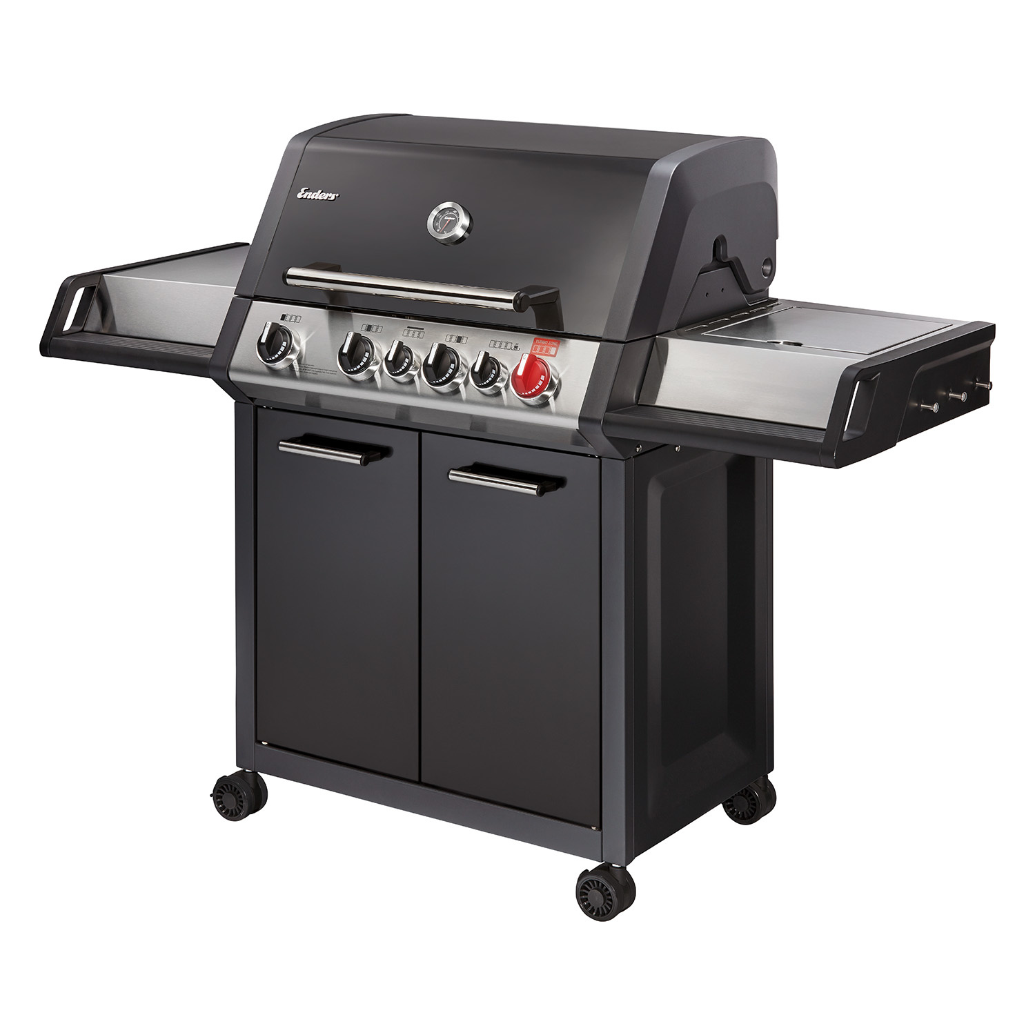 Enders Monroe Pro 4 IK Turbo Gas barbecue Zwart