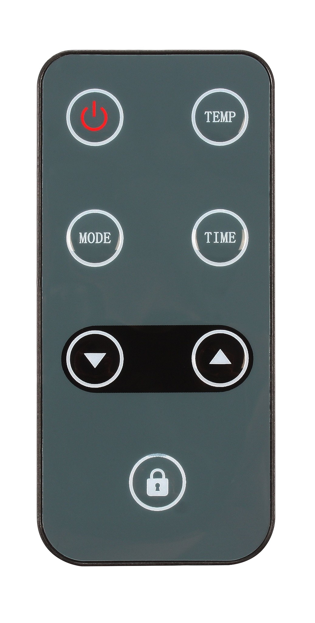 El Fuego elektrische glas convectorkachel 2000 W zwart