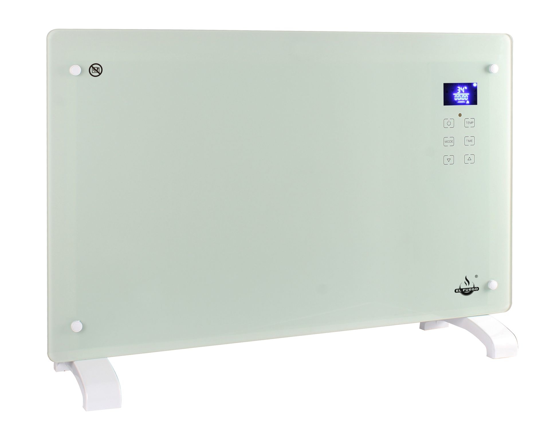 El Fuego elektrische glas convectorkachel 2000 W wit