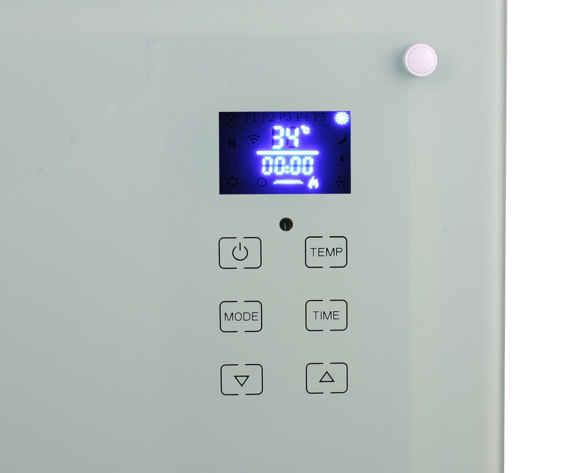 El Fuego elektrische glas convectorkachel 2000 W wit