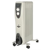 El Fuego elektrische mobiele olieradiator wit - 1500W