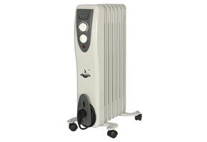 El Fuego elektrische mobiele olieradiator wit - 1500W