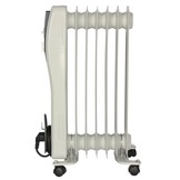 El Fuego elektrische mobiele olieradiator wit - 1500W