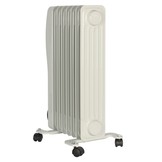 El Fuego elektrische mobiele olieradiator wit - 1500W