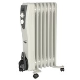 El Fuego elektrische mobiele olieradiator wit - 1500W