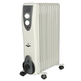El Fuego elektrische mobiele olieradiator wit - 2500W