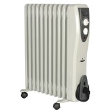 El Fuego elektrische mobiele olieradiator wit - 2500W