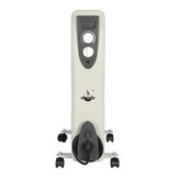 El Fuego elektrische mobiele olieradiator wit - 2500W