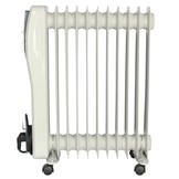 El Fuego elektrische mobiele olieradiator wit - 2500W