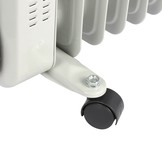 El Fuego elektrische mobiele olieradiator wit - 2500W