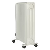 El Fuego elektrische mobiele olieradiator wit - 2500W